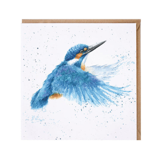 Wrendale Designs card Country Set MAKE A SPLASH kingfisher