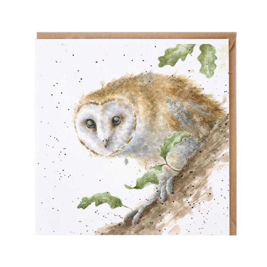 Wrendale Designs card Country Set MOONLIGHT barn owl