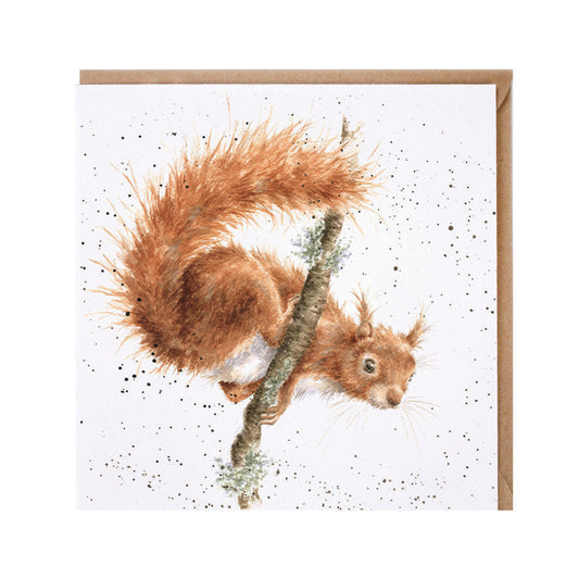 Wrendale Designs card Country Set THE ACROBAT squirrel