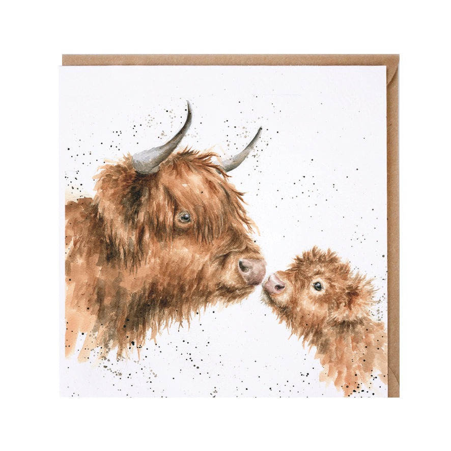 Wrendale Designs card Country Set GENTLE ONE cow