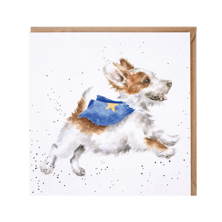 Wrendale Designs card Country Set SUPER DOG small dog