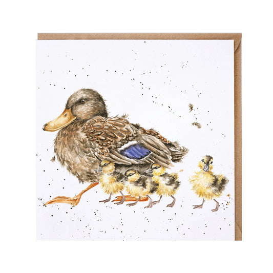 Wrendale Designs card Country Set ROOM FOR A SMALL ONE duck ducklings