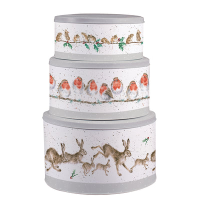 Wrendale Designs Christmas Cake Tins Nest-3