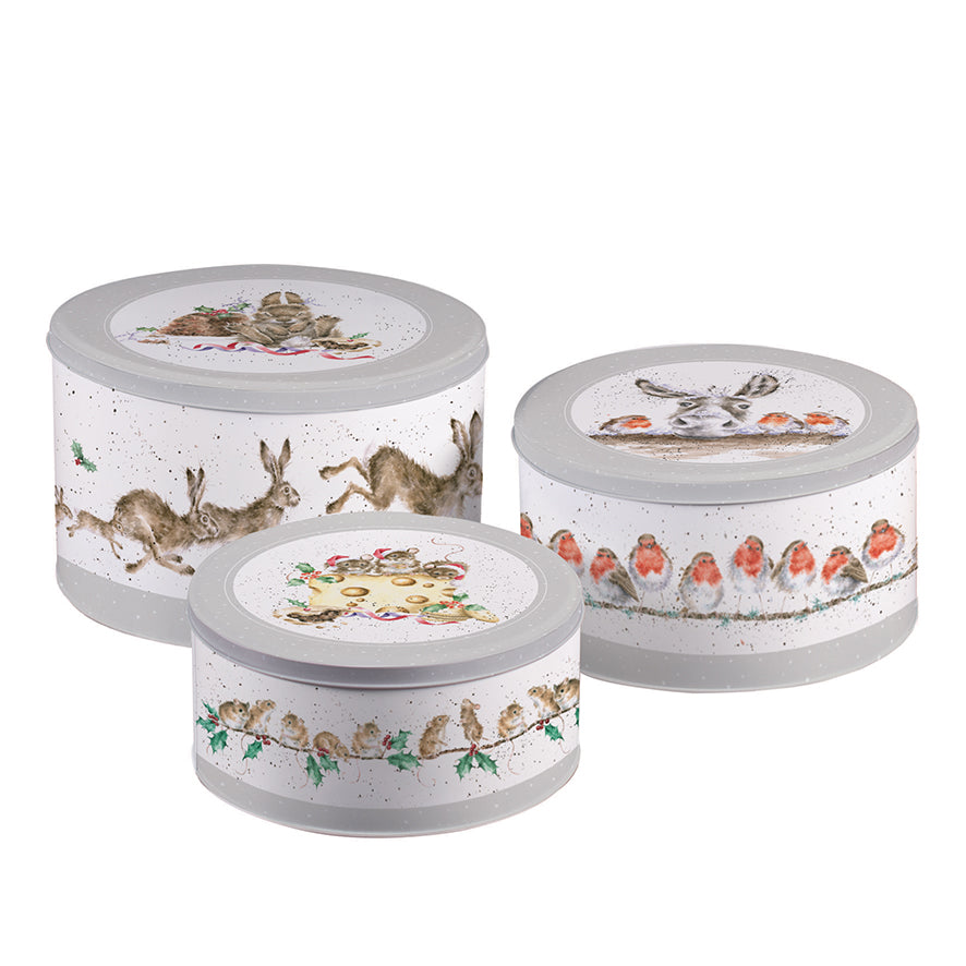 Wrendale Designs Christmas Cake Tins Nest-3