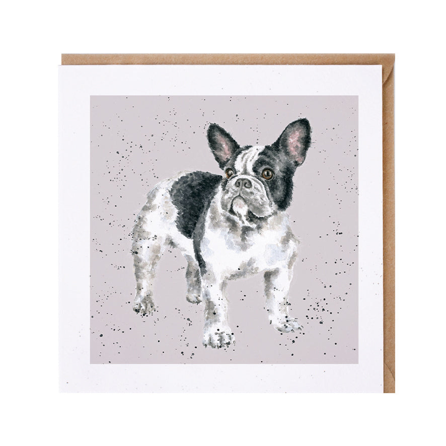 Wrendale Designs card Dog Breeds FRENCH BULLDOG