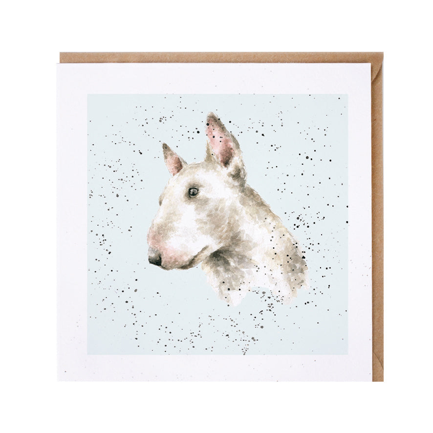 Wrendale Designs card Dog Breeds ENGLISH BULL TERRIER