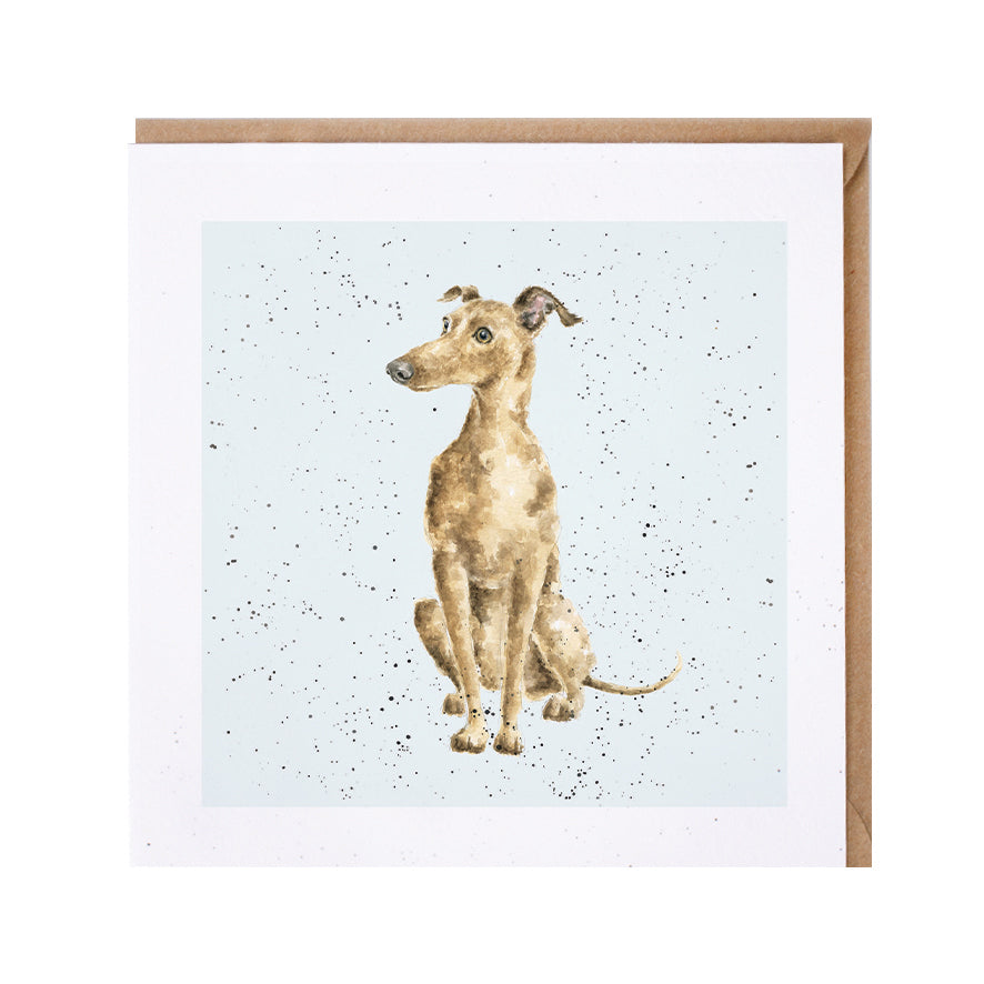 Wrendale Designs card Dog Breeds GREYHOUND