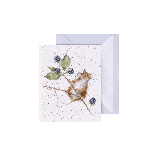 Wrendale Designs Mini card Mouse BRAMBLES  