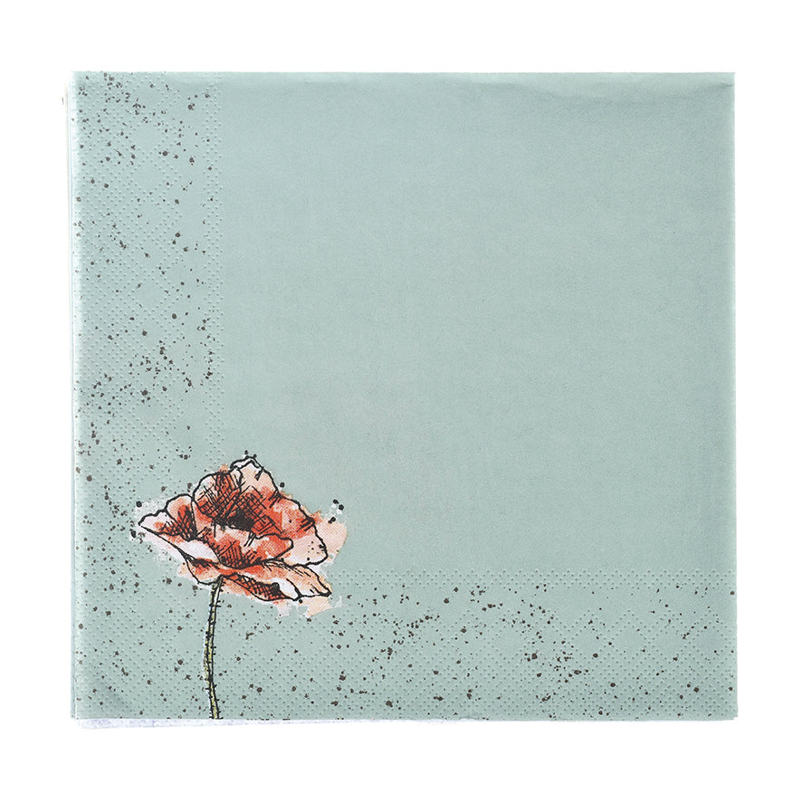 Wrendale Designs Napkins BEE & POPPIES