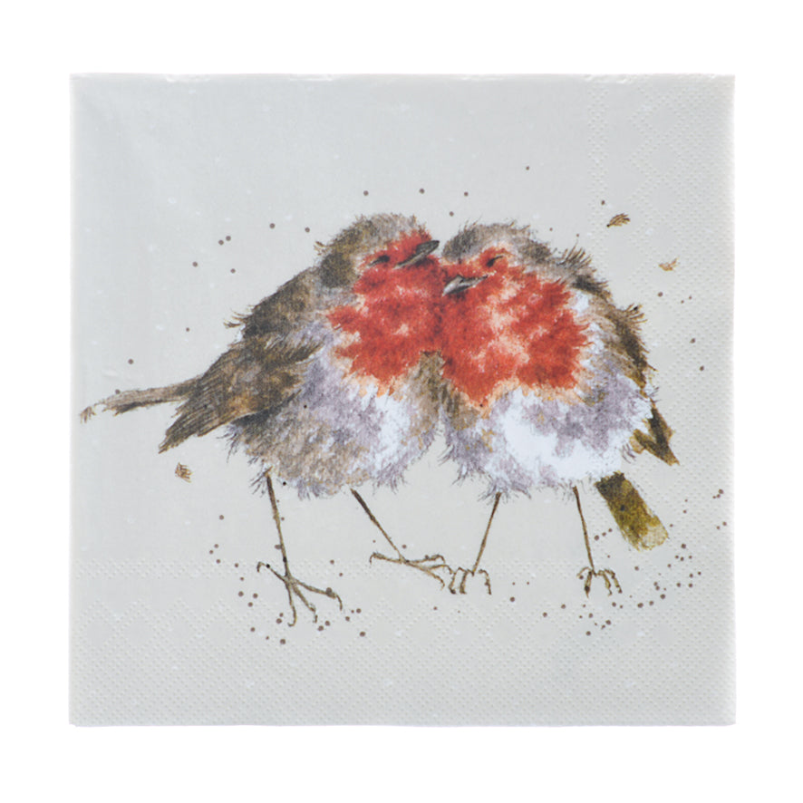 Wrendale Designs Napkins ROBINS 