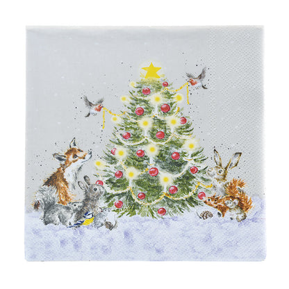 Wrendale Designs Napkins WOODLAND ANIMALS 