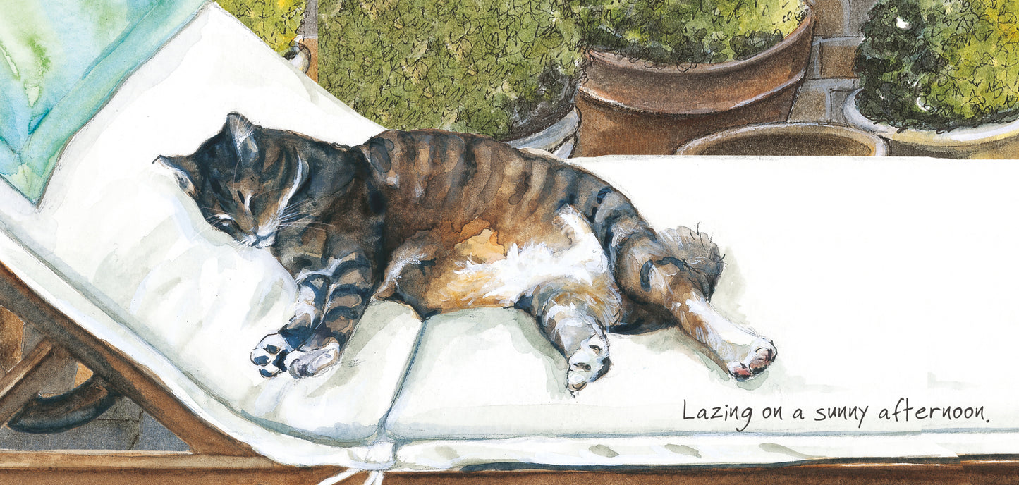 The Little Dog Laughed Greeting Card Cat RESCUE TABBY Tabby McTat