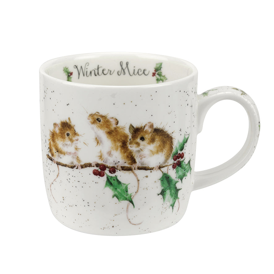 Wrendale Designs Christmas Mug MICE