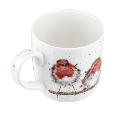 Wrendale Designs Christmas Mug ROBINS