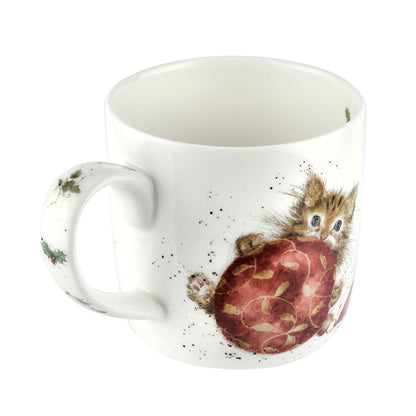 Wrendale Designs Christmas Mug CAT