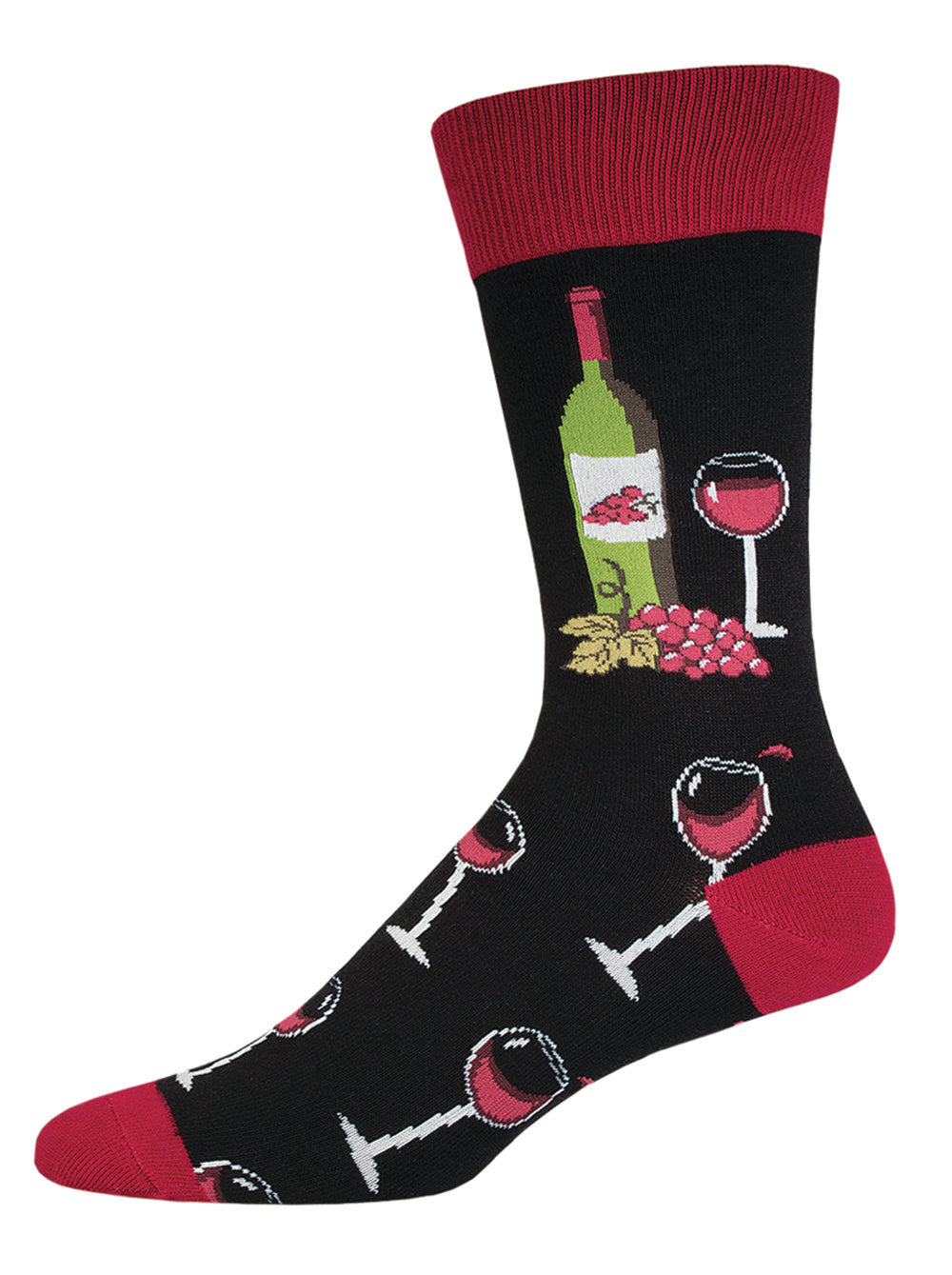 Socksmith Socks Large (men) WINE GLASSES black