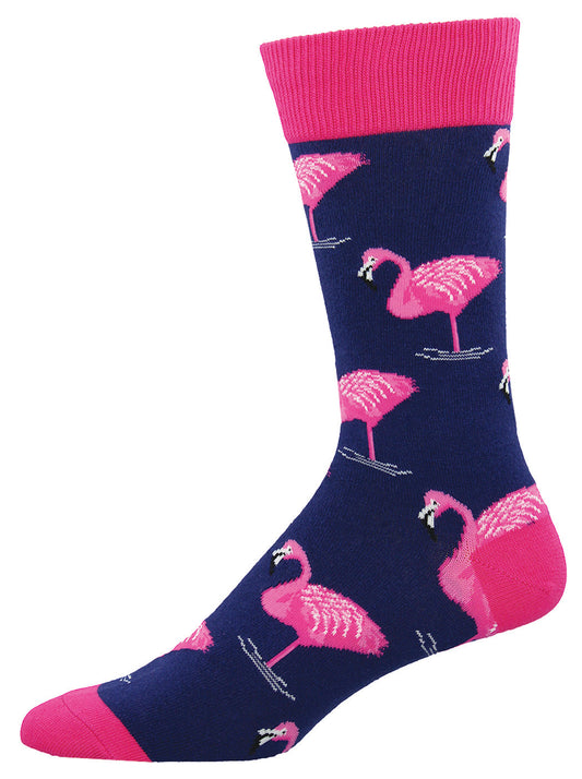 Socksmith Socks Large (men) FLAMINGOS navy