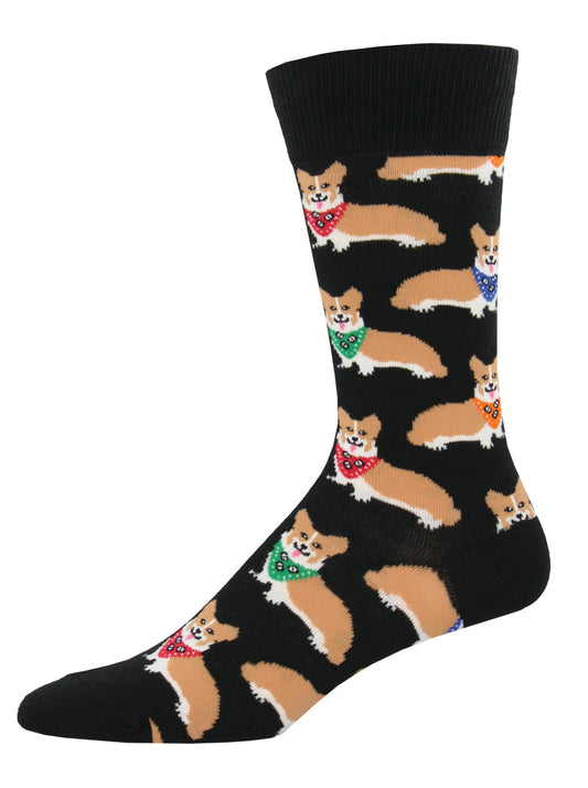 Socksmith Socks Large (men) CORGIS black