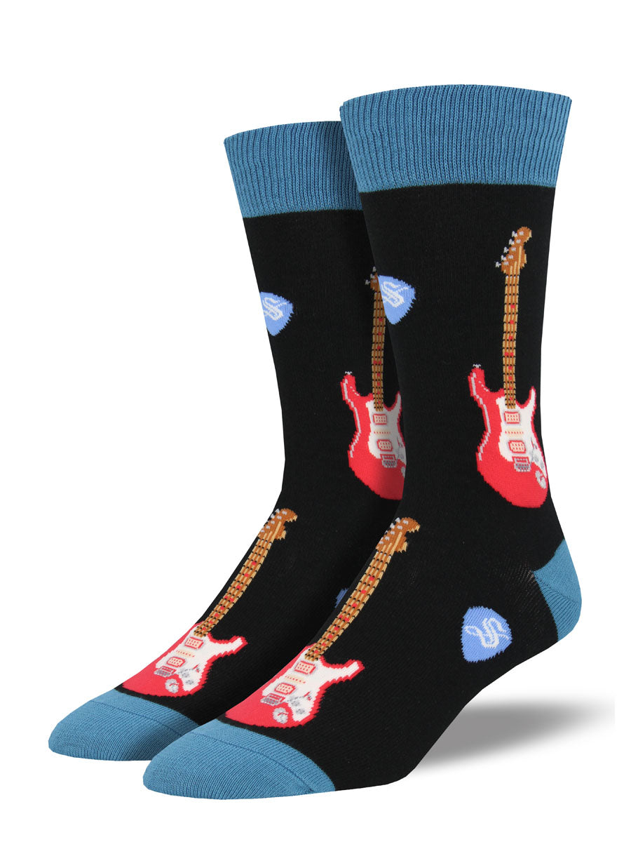 Socksmith Socks Large (men) ELECTRIC GUITARS black