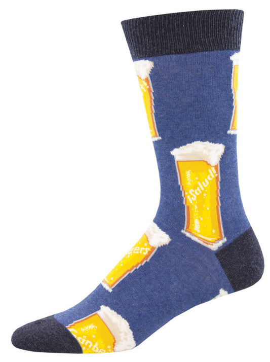 Socksmith Socks Large (men) BEER GLASSES blue