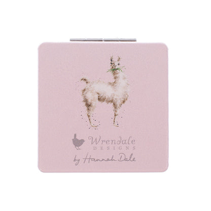 Wrendale Designs Pocket Mirror LLAMA