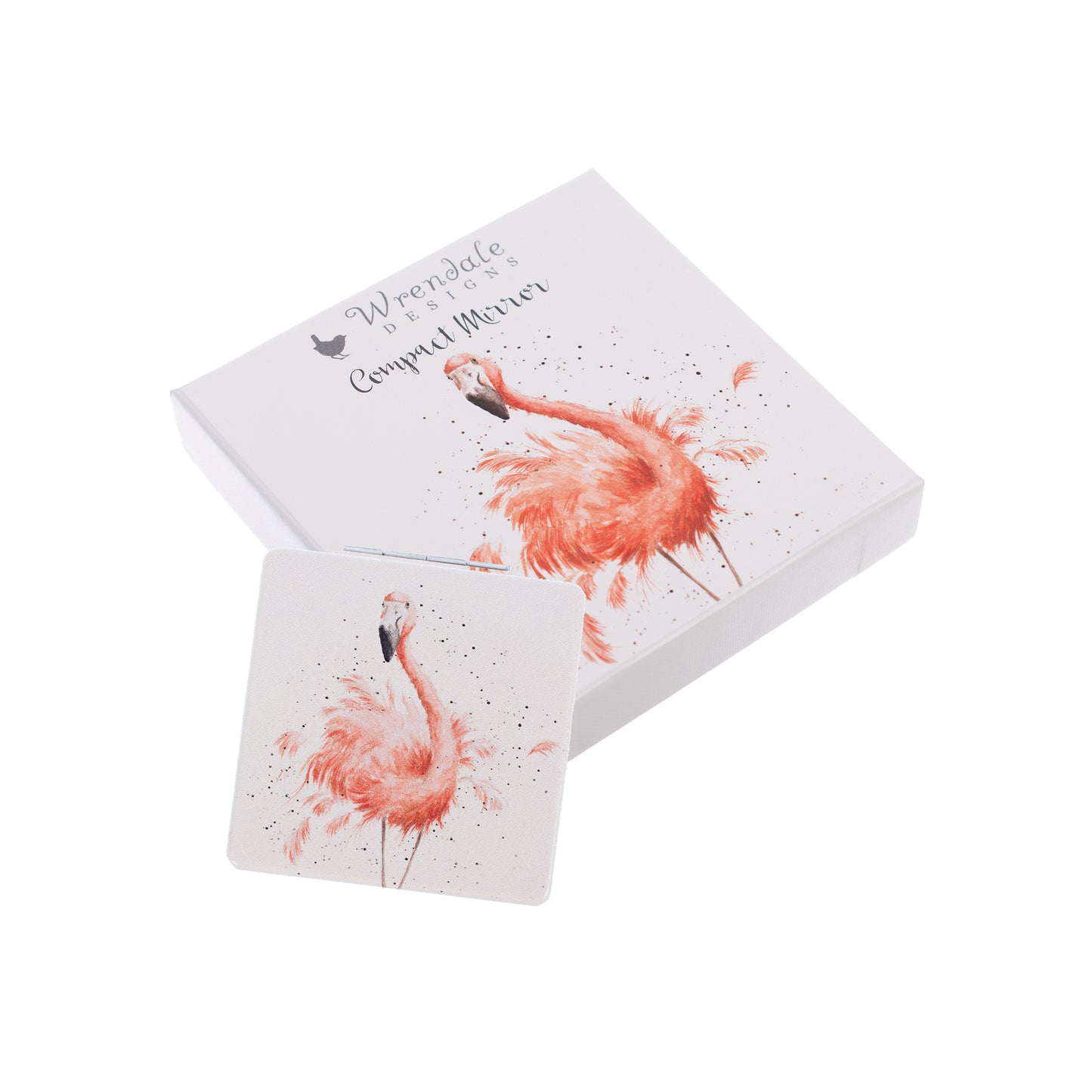 Wrendale Designs Pocket Mirror FLAMINGO