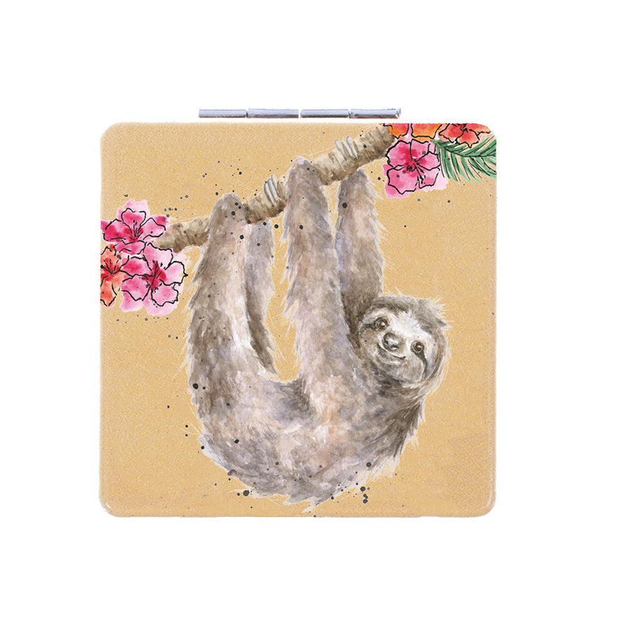 Wrendale Designs Pocket Mirror SLOTH