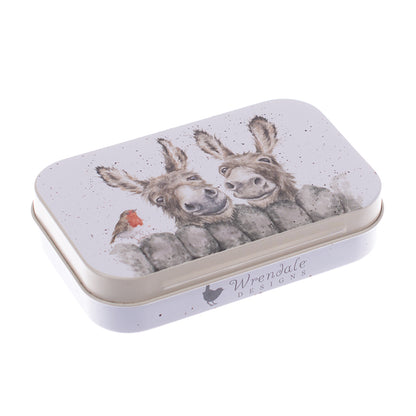 Wrendale Designs mini Keepsake Tin DONKEYS