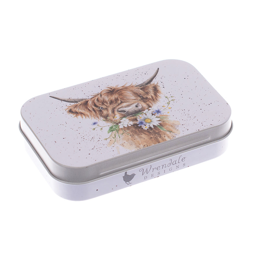 Wrendale Designs mini Keepsake Tin HIGHLAND COWS