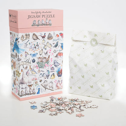 Wrendale Designs Jigsaw Puzzle 1000pc GARDEN BIRDS