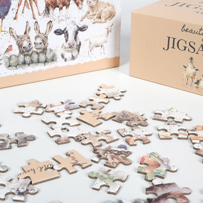 Wrendale Designs Jigsaw Puzzle 1000pc FARMYARD FRIENDS