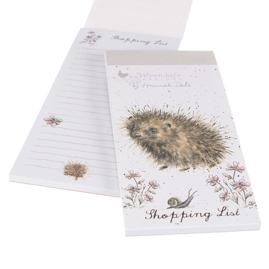 Wrendale Designs Shopping Pad magnetic HEDGEHOG & SNAIL