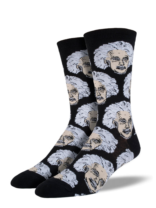 Socksmith Socks Large (men) EINSTEIN black & white