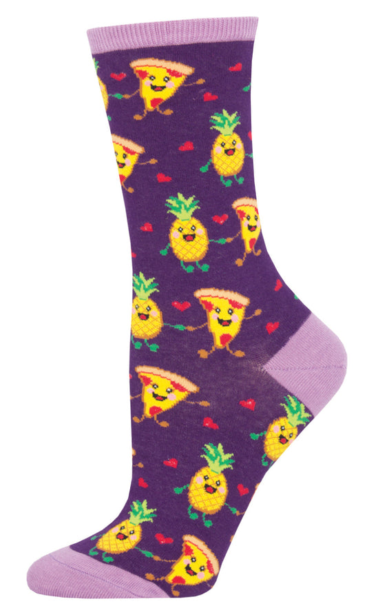 Socksmith Socks Small (women) PIZZA purple