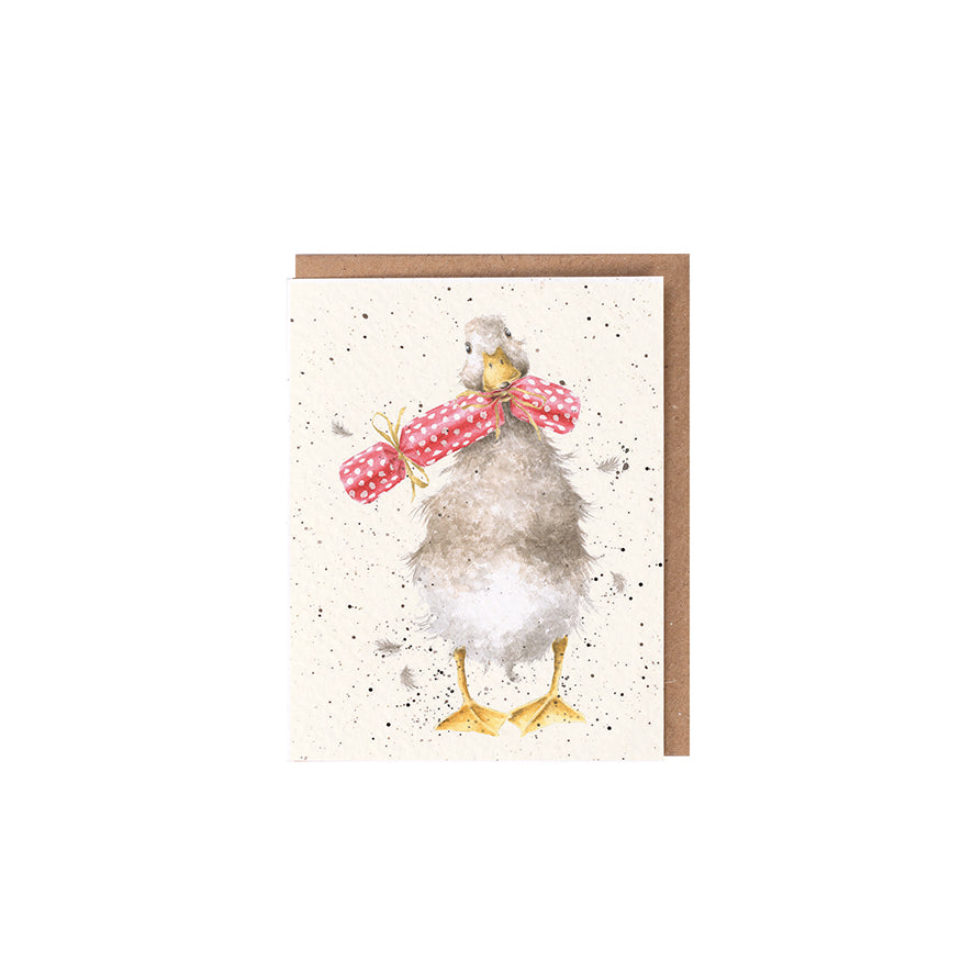 Wrendale Designs Chrsitmas Card Mini DUCK bonbon