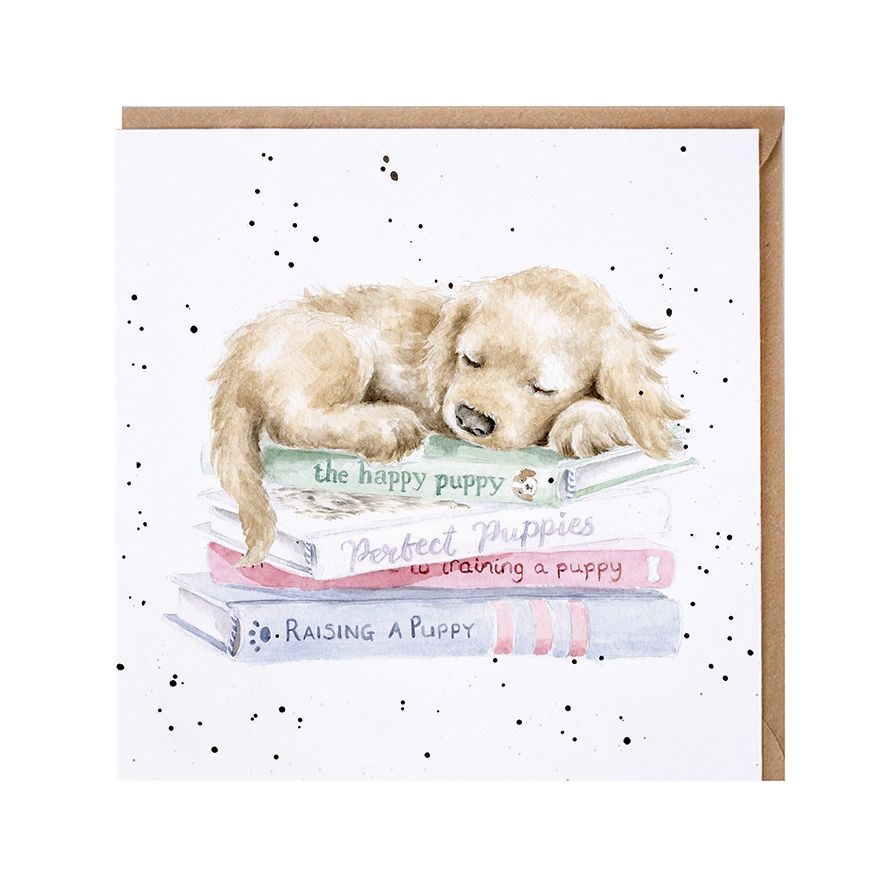 Wrendale Designs card Country Set A PUP'S LIFE puppy