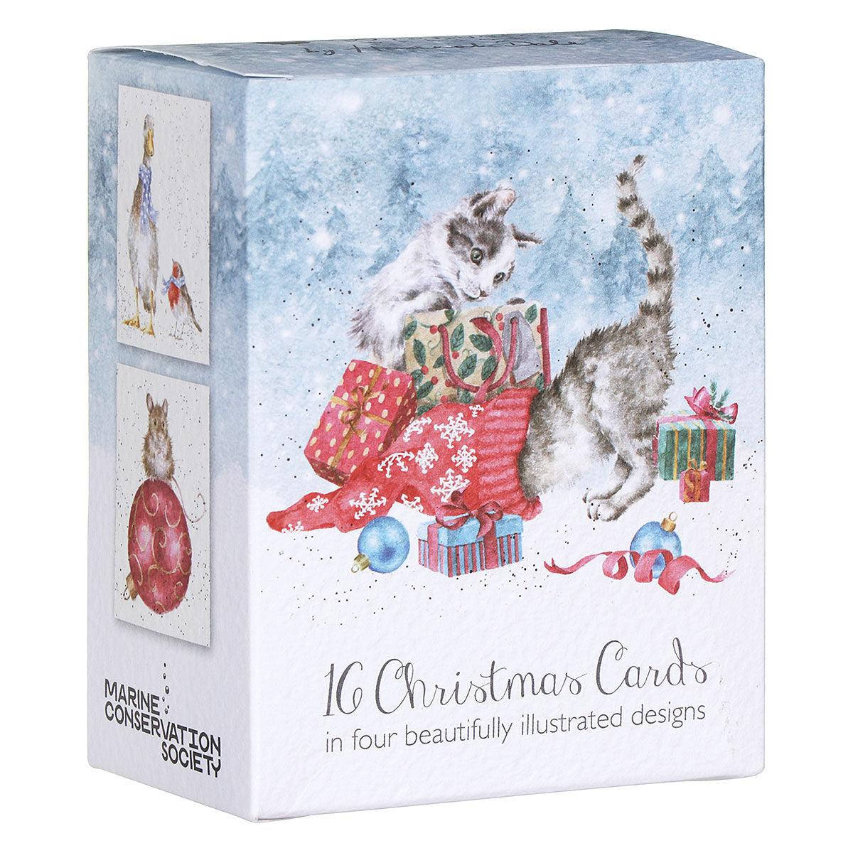 Wrendale Designs Christmas Cards Mini Boxed CATS